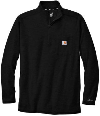 CT104255 - Carhartt Force 1/4-Zip Long Sleeve T-Shirt
