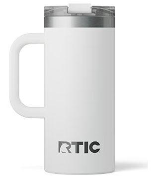ICOL-B-063 - 16oz Road Trip Travel Mug - White