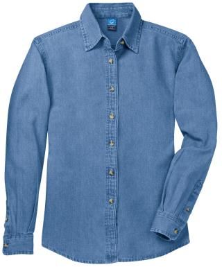 LSP10 - Ladies' Long Sleeve Denim Shirt