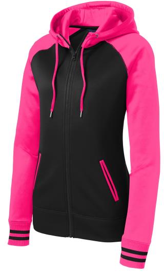 LST236 - Ladies' Sport-Wick Varsity Fleece Full-Zip Hooded Jacket