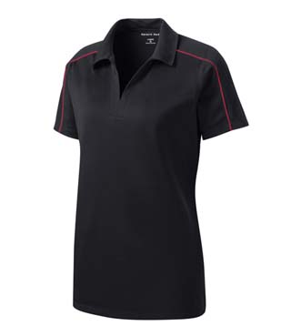 LST653 - Ladies' Micropique Sport-Wick Piped Polo